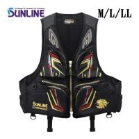 サンライン フローティングベスト M L LL ブラック SUL-250 フィッシング 救命胴衣 ライフジャケット ウエア 磯釣り 鮎 船 ルアー (2026年新製品)
