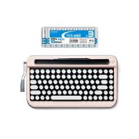 AJAX タイプライター風キーボードPENNA ペナ  Baby Pink + アルカリ乾電池 単3形10本パックセット PNADBP+HDLR6/1 | Luminous Grace