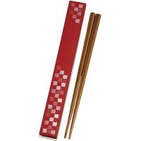 にっぽん伝統色 箸 &amp; 箸箱 古代朱 73458-9 | La cachette