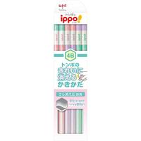 トンボ鉛筆 鉛筆 ippo! きれいに消えるかきかたえんぴつ 4B 1ダース ピンク KB-KSKW01-4B | La cachette