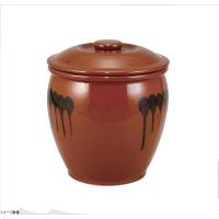 ヤマキイカイ 紅星窯 漬物容器 蓋付半胴瓶 3号 A3 3681ao | スタイルキッチン