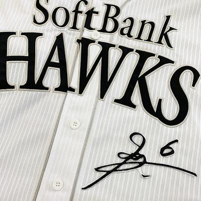 【新品】福岡ソフトバンクホークス　#6 今宮健太選手　刺繍 ユニホーム　M 新品】福岡ソフトバンクホークス #6 今宮健太選手 刺繍
