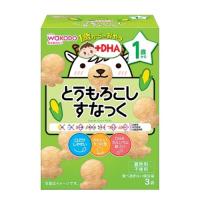 和光堂　1歳からのおやつ　+DHA　とうもろこしすなっく（4g×3袋）1歳頃から※取り寄せ商品　返品不可 | くすりのレデイハートショップ