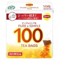 リプトン　ピュア＆シンプル　ティーバッグ　100袋 | くすりのレデイ笹沖Yahoo!店