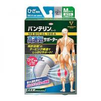 バンテリンコーワ 高通気サポーター ひざ専用 Mサイズ ふつう シルバーグレー　1枚 | くすりのレデイ笹沖Yahoo!店