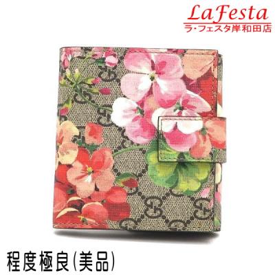 正規品 GUCCI グッチ　二つ折り財布　GG フラワー 楽天市場】グッチ GUCCI 財布 二つ折り フローラ ズゥミ コンパクト