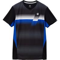le coq sportif ルコック テニス メンズ グラデーションゲームシャツ テニス QTMXJA03-BK 半袖 | Lafitte ラフィート スポーツ