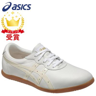 美品】ASICS ウーシュー WU ホワイト×パール23.0cm 太極拳 シューズ