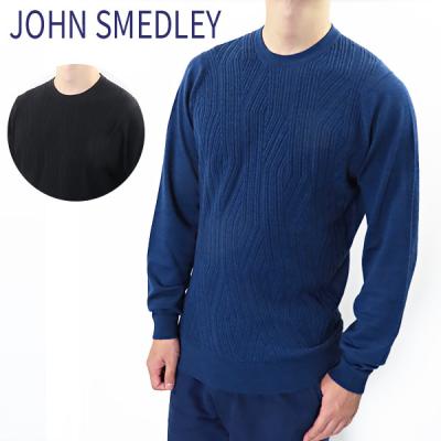 JOHN SMEDLEY ジョンスメドレー クルーネック インディゴ XXL ジョン