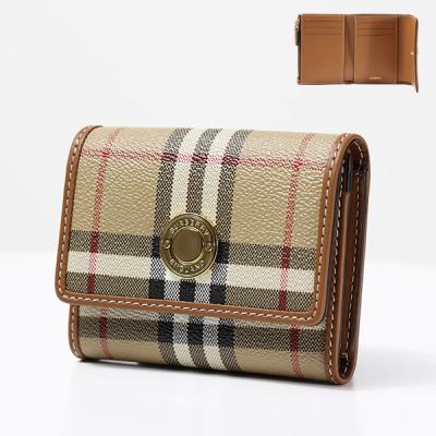 美品 バーバリー 折財布 ノバチェック キャンバス レザー本革 茶色 金ロゴ 楽天市場】【未使用品】【財布】BURBERRY バーバリー ノバ