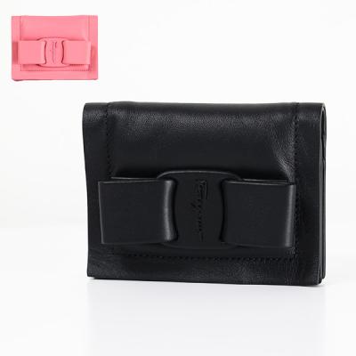 【新品未使用】サルヴァトーレフェラガモ　名刺入れ　レザー　ブラック　大人気 FERRAGAMO フェラガモ Salvatore Ferragamo カードケース カード