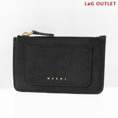 MARNI 黒 コインケース Made in Italy MARNI マルニ 財布 L字ファスナー財布/コインケース ブラック