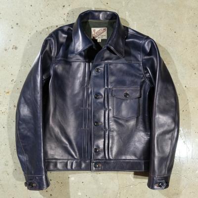 ホースハイド 馬革 ジャケット（色：ネイビー系）のおすすめ人気商品 