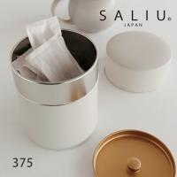 【SALIU】茶缶375　1000ml  江東堂高橋製作所　オフホワイト キャニスター 保存容器 ブリキ 日本製 LOLO | Lala Nature