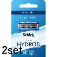 (2セット)シック ハイドロ5 ベーシック 替刃 12個入 5枚刃 替刃 交換 替え刃 カミソリ 剃刀 ひげそり 産毛 髭剃り ひげそり T字カミソリ 男性 schick 母の日 | SUGARTIME