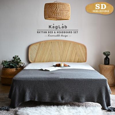 籐製 セミダブルベッド