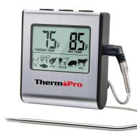 ThermoProサーモプロ クッキング料理用オーブン温度計デジタル ミルク コーヒー 肉 揚げ物 食品 燻製などの温度管理用キッチンタイマーとアラー | LANUI