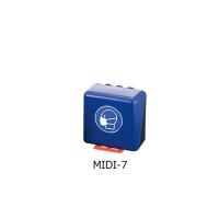 呼吸用保護具用安全保護用具保管ケース ブルー MIDI-7 3-7121-07 | 機械工具のラプラス