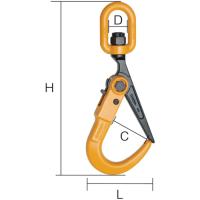 スーパー ロックフック スイベル付 2ton SLH2S | 機械工具のラプラス