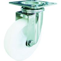 ユーエイ プレート式 自在 ステンレスキャスター ナイロン 車輪径100mm Jタイプ SUS-J型 取付寸法74×74(67×67) | 機械工具のラプラス