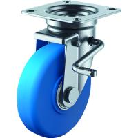 ユーエイ プレート式 自在 キャスター モノマーキャストナイロン 車輪径150mm ストッパー付き Jタイプ JB(R)型 取付寸法94×94(87×87) | 機械工具のラプラス