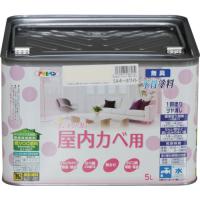 アサヒペン NEW水性インテリアカラー屋内カベ用 5L ミルキーホワイト 466174 （ 124-8825 ） | 機械工具のラプラス