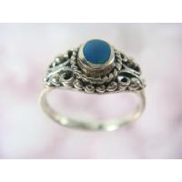 レア❣️ターコイズ レッドコーラル シルバー 925 リング silver 925 シルバー925 ターコイズの輝きがキレイ トルコ石リング silver925