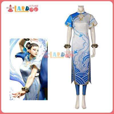 春麗　コスプレ衣裳　Lサイズ チュン・リー Chun-Li 春麗 コスプレ衣装セット ストリート