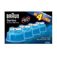 BRAUN CCR4 CR ブラウン CCR4CR アルコール洗浄液 クリーン＆リニュー交換カートリッジ　メンズシェーバー用 4個入り | LARGO Yahoo!店