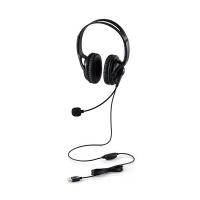 エレコム ヘッドセット オーバーヘッド マイク付き USB 軽量 大型 両耳 1.8m ブラック HS-HP02SUBK | LARGO Yahoo!店
