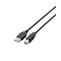 エレコム USBケーブル B USB2.0 (USB A オス to USB B オス) 1.5m ブラック U2C-BN15BK | LARGO Yahoo!店
