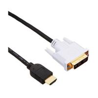 エレコム HDMI-DVI変換ケーブル シングルリンク 1.0m DH-HTD10BK | LARGO Yahoo!店