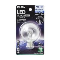 エルパ LED電球G50形 LED電球 照明 E17 1.2W 昼白色 屋内用 LDG1CN-G-E17-G265 | LARGO Yahoo!店