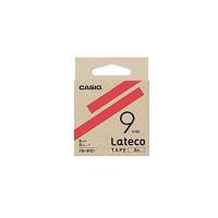 カシオ ラベルライター ラテコ 詰め替え用テープ 赤に黒文字 9mm XB-9RD | LARGO Yahoo!店
