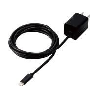 エレコム iPhone 充電器 USB PD対応 20W ライトニングケーブル一体型 1.5m  ブラック MPA-ACLP05BK | LARGO Yahoo!店