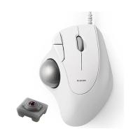 エレコム  M-IT10URWH 有線 トラックボールマウス IST 36mmボール 人工ルビー支持 5ボタン ホワイト | LARGO Yahoo!店