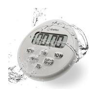 ドリテック T-611LG 防水タイマー 時計付き ライトグレー | LARGO Yahoo!店