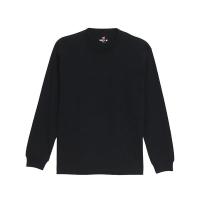 ヘインズ  H5186-2 メンズ ブラック XL(2枚組) ビーフィー ロングスリーブ Tシャツ ロンT 長袖 2枚組 BEEFY-T 綿100% | LARGO Yahoo!店