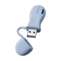 エレコム MF-JRU3032GBU 32GB  USB3.2(Gen1)/3.1(Gen1)/3.0/2.0 USB A 一体型キャップ式 子ども向け ブルー ELECOM | LARGO Yahoo!店