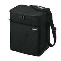 サーモス ソフトクーラー 15L オールブラック 保冷バッグ 5層断熱構造 折りたためてコンパクト はっ水加工生地 ボックス型 大容量モデル RFD-0151 ALB | LARGO Yahoo!店