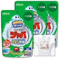 【 限定】 スクラビングバブル (Scrubbing Bubbles) 風呂釜洗浄剤 ジャバ 1つ穴用 160g×3個 お掃除用手袋付き 浴槽 | 気まぐれサンタ