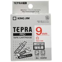 キングジム テープカートリッジ テプラPRO 強粘着 9mm 白 SS9RW | 気まぐれサンタ