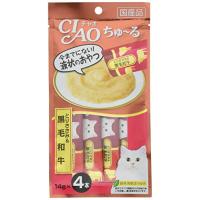 チャオ (CIAO) 猫用おやつ ちゅ~る とりささみ黒毛和牛 14g×4本入×6個 (まとめ買い) | 気まぐれサンタ