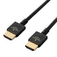 エレコム HDMI ケーブル 2ｍ プレミアム 4K 2K (60P) HDR やわらかケーブル 小型コネクタ仕様 ブラック DH-HDP14E | 気まぐれサンタ