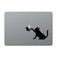 カインドストア MacBook Pro 13 / 15インチ 2016 / 12インチ マックブック ステッカー シール 猫 黒猫 キャット ブ | 気まぐれサンタ