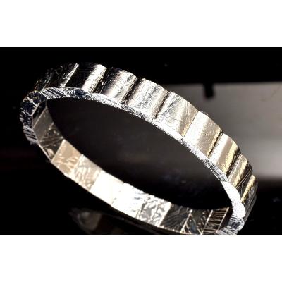 1点物】宇宙の贈り物 メテオライト(アルタイ隕石) 7.5x8mm シルバー