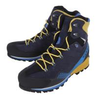 マムート（MAMMUT）（メンズ）トレッキングシューズ マウンテンブーツ Kento Advanced High ゴアテックス 3010-01130-50530 ブラック×ブルー ビブラムソール | L-Breath Yahoo!店