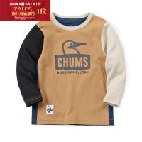 チャムス（CHUMS）（キッズ）長袖Tシャツ ロンT ブービーフェイスブラッシュド 長袖Tシャツ CH21-1293-C081 ネイビー×ブラウン | L-Breath Yahoo!店