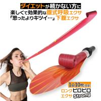 腹式呼吸エクサ ロングピロピロ ストロング 強力 プロイデア 腹式呼吸 ダイエット 器具 ロングブレス ピロピロ笛 吹き戻し エクササイズ 下腹 引き締め 腹筋 | アイデアグッズのララフェスタ