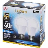 【節電対策】 IRIS LED電球 E26 広配光 40形相当 昼白色 2個セット LDA4NG4T52P | ピコSHOP